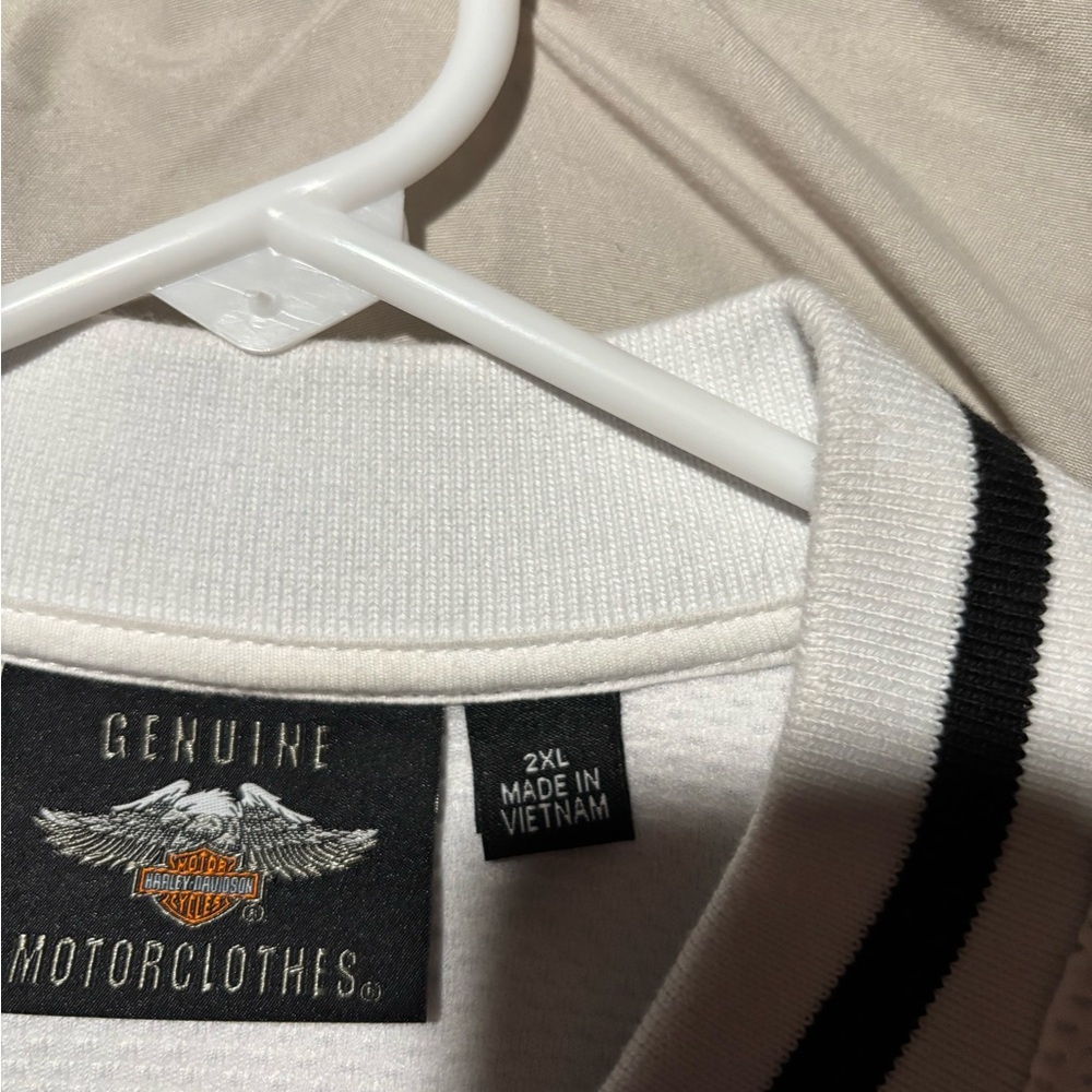Harley-Davidson White Jacket with Black Stripes ladies XXL outerwear - Picture 3 of 6